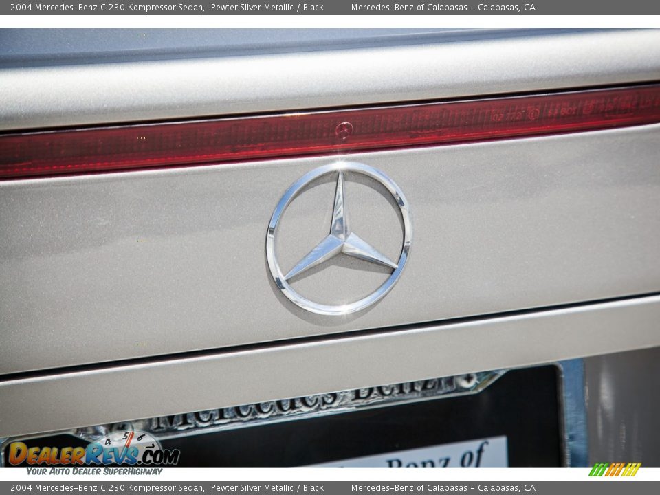 2004 Mercedes-Benz C 230 Kompressor Sedan Pewter Silver Metallic / Black Photo #32