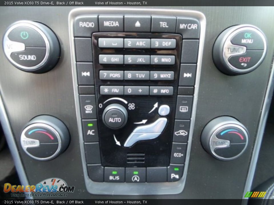 2015 Volvo XC60 T5 Drive-E Black / Off Black Photo #18