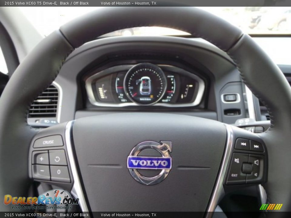 2015 Volvo XC60 T5 Drive-E Black / Off Black Photo #19