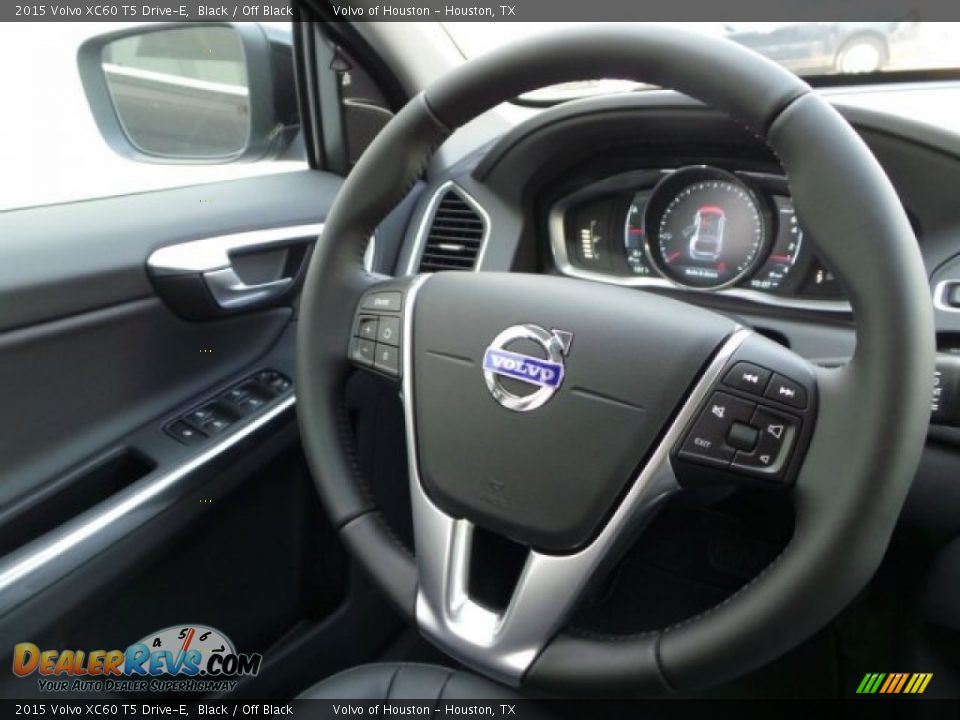 2015 Volvo XC60 T5 Drive-E Black / Off Black Photo #24