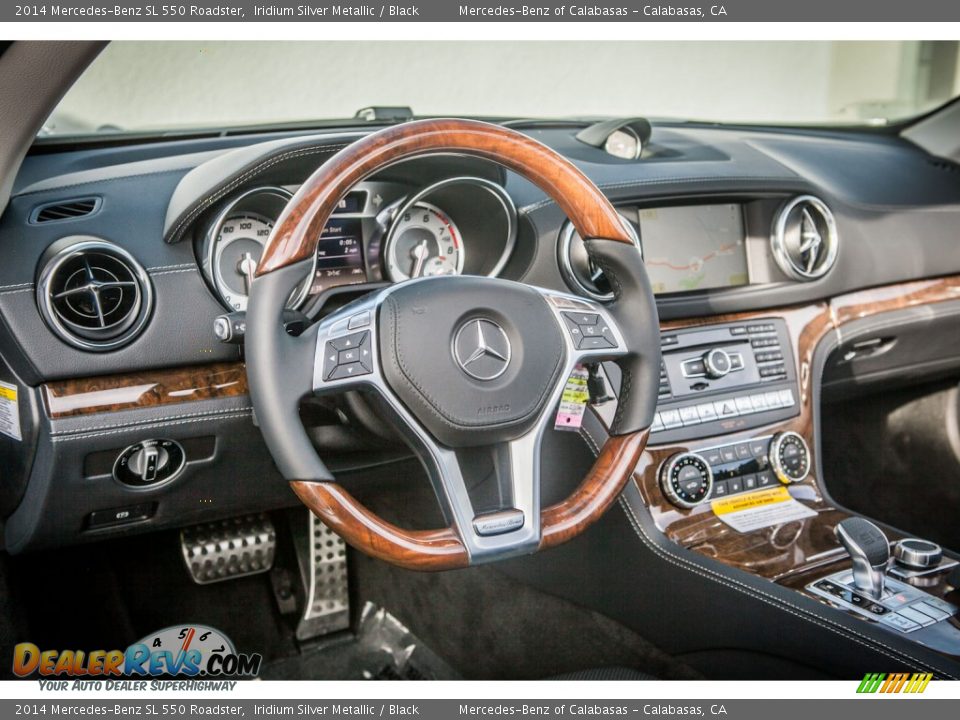2014 Mercedes-Benz SL 550 Roadster Iridium Silver Metallic / Black Photo #5