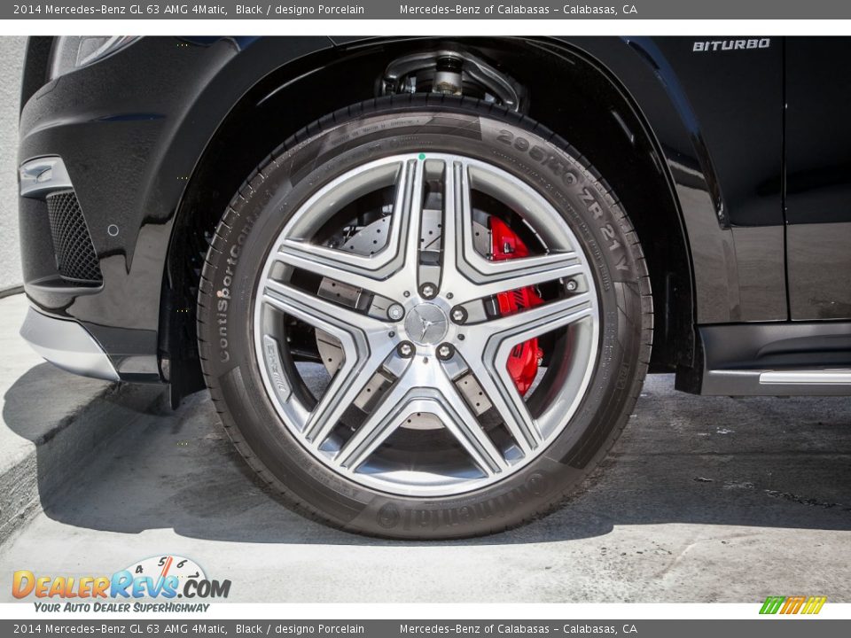 2014 Mercedes-Benz GL 63 AMG 4Matic Black / designo Porcelain Photo #10