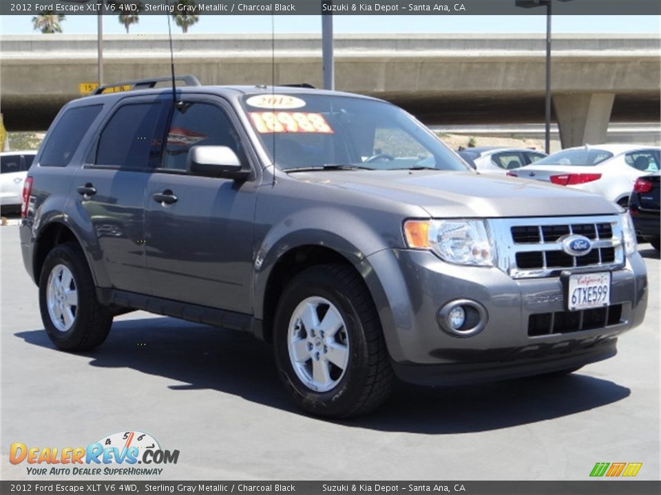 2012 Ford Escape XLT V6 4WD Sterling Gray Metallic / Charcoal Black Photo #1