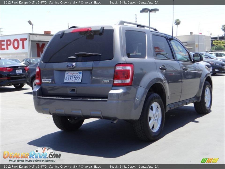 2012 Ford Escape XLT V6 4WD Sterling Gray Metallic / Charcoal Black Photo #3