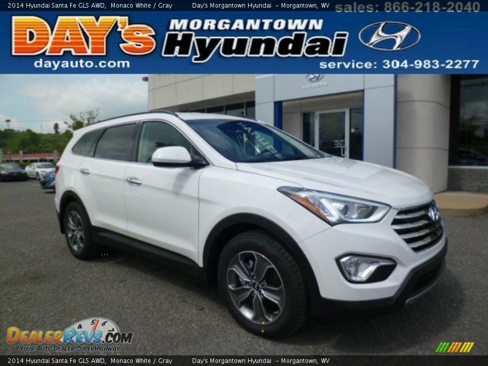 2014 Hyundai Santa Fe GLS AWD Monaco White / Gray Photo #1