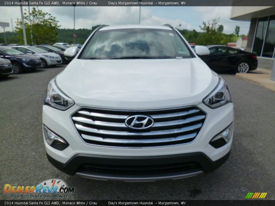 2014 Hyundai Santa Fe GLS AWD Monaco White / Gray Photo #2