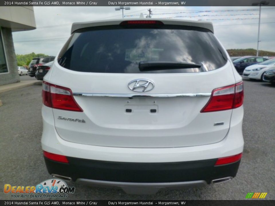 2014 Hyundai Santa Fe GLS AWD Monaco White / Gray Photo #6