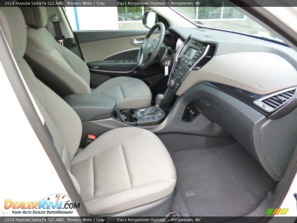 2014 Hyundai Santa Fe GLS AWD Monaco White / Gray Photo #10