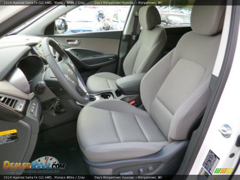 2014 Hyundai Santa Fe GLS AWD Monaco White / Gray Photo #15