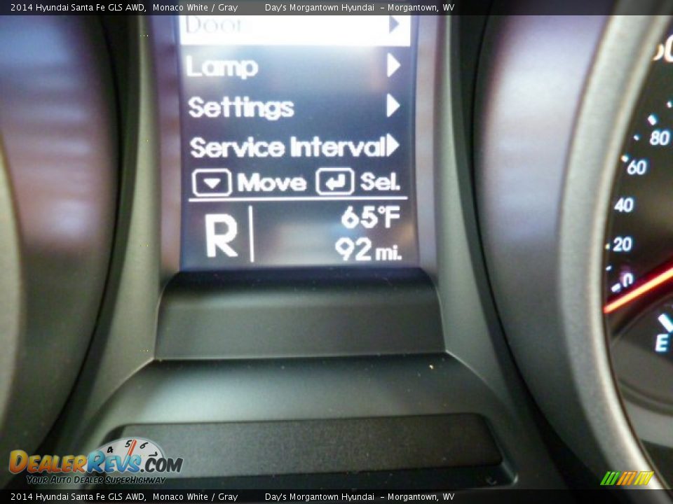 2014 Hyundai Santa Fe GLS AWD Monaco White / Gray Photo #20