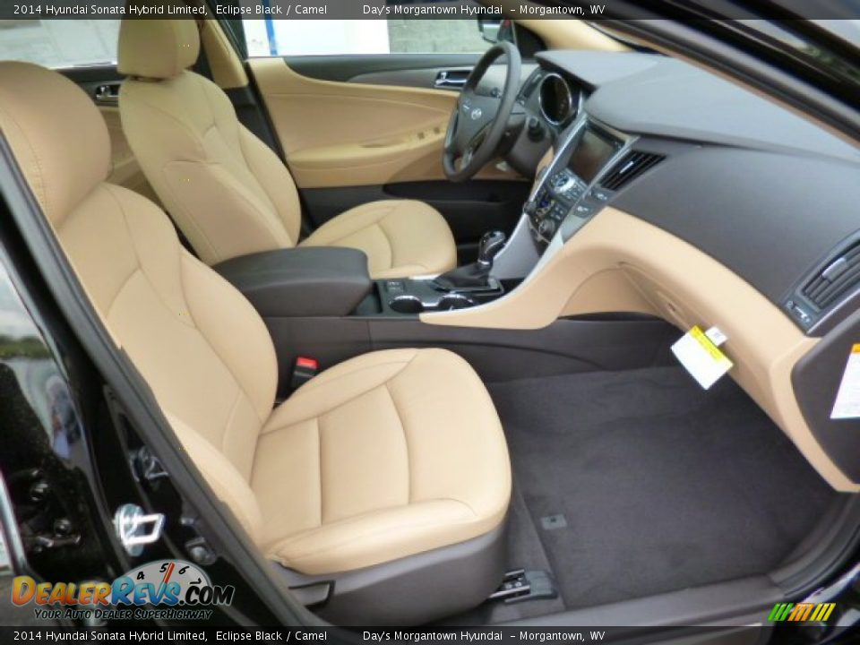 Camel Interior - 2014 Hyundai Sonata Hybrid Limited Photo #10