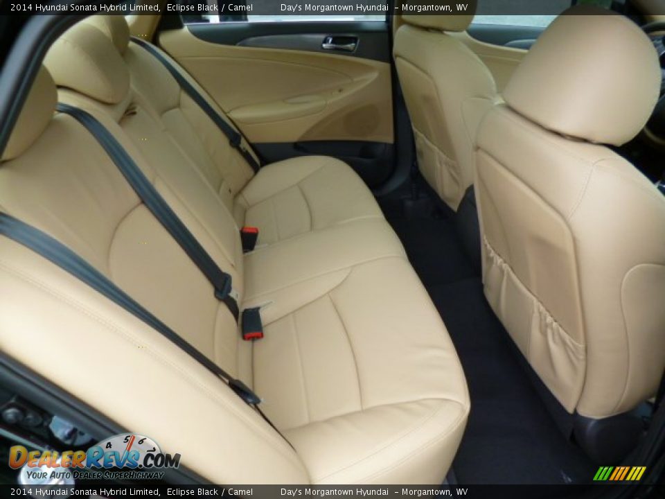 Rear Seat of 2014 Hyundai Sonata Hybrid Limited Photo #12