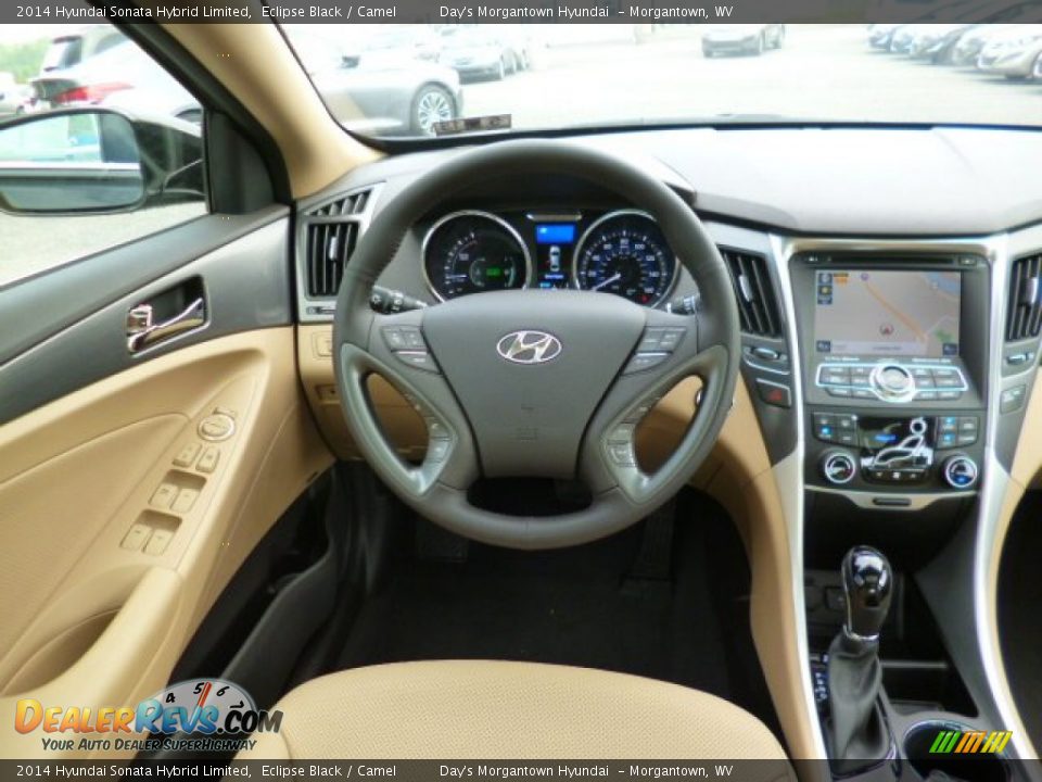 Dashboard of 2014 Hyundai Sonata Hybrid Limited Photo #14