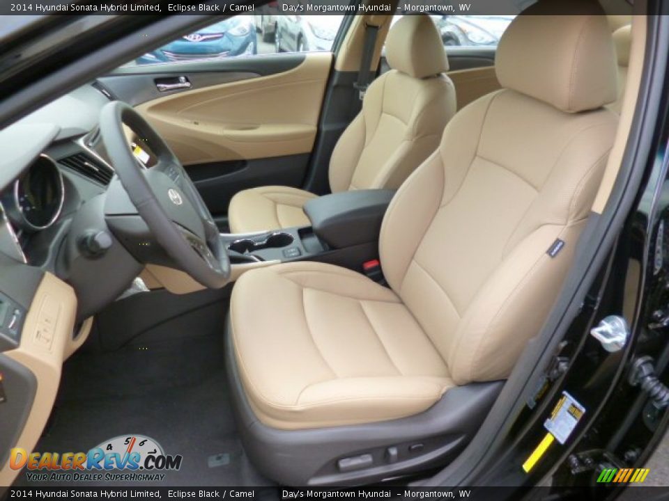 Front Seat of 2014 Hyundai Sonata Hybrid Limited Photo #15