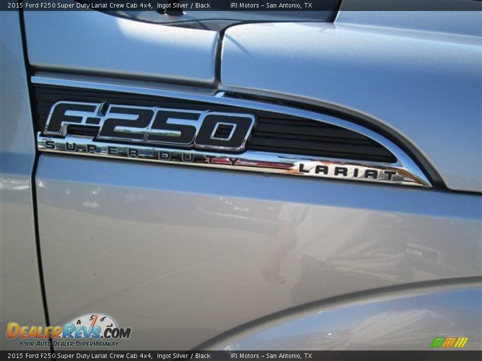 2015 Ford F250 Super Duty Lariat Crew Cab 4x4 Ingot Silver / Black Photo #11
