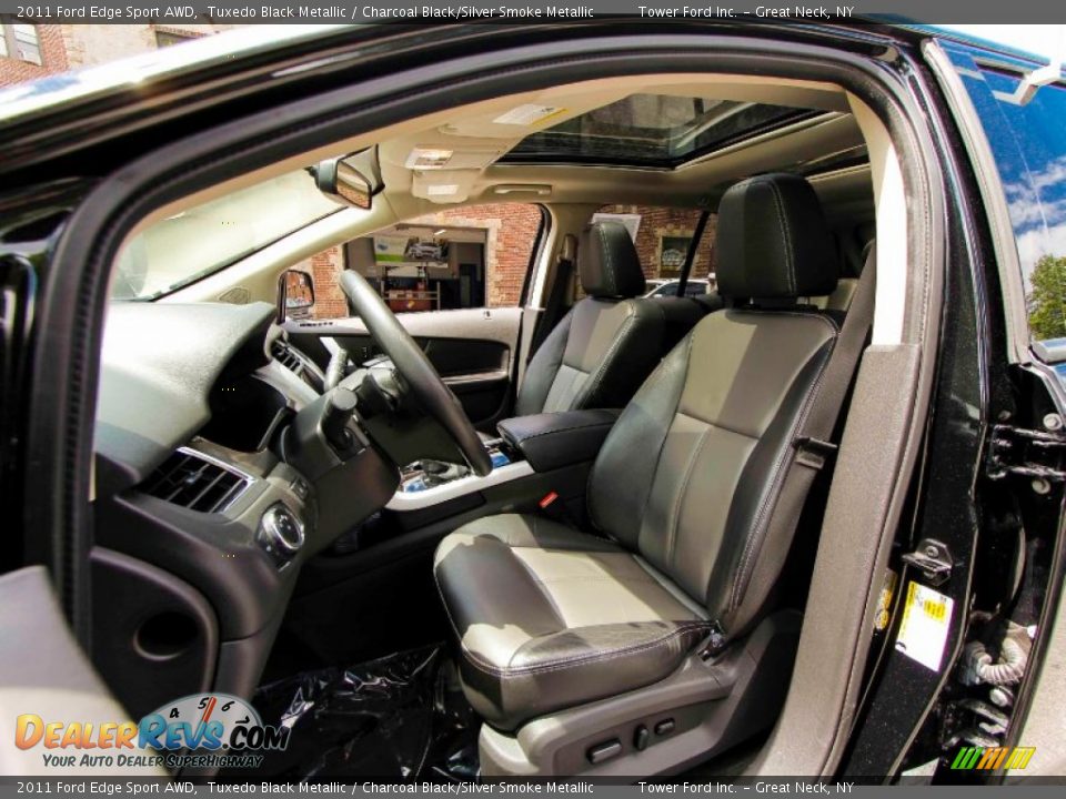 2011 Ford Edge Sport AWD Tuxedo Black Metallic / Charcoal Black/Silver Smoke Metallic Photo #15