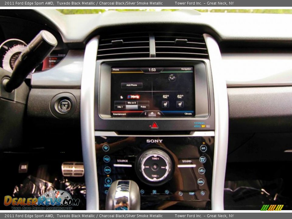 2011 Ford Edge Sport AWD Tuxedo Black Metallic / Charcoal Black/Silver Smoke Metallic Photo #19