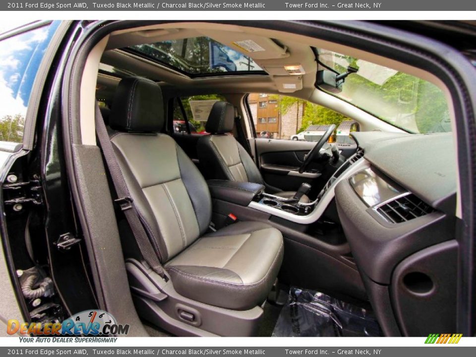 2011 Ford Edge Sport AWD Tuxedo Black Metallic / Charcoal Black/Silver Smoke Metallic Photo #34