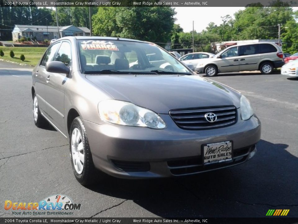 2004 Toyota Corolla LE Moonshadow Gray Metallic / Light Gray Photo #1