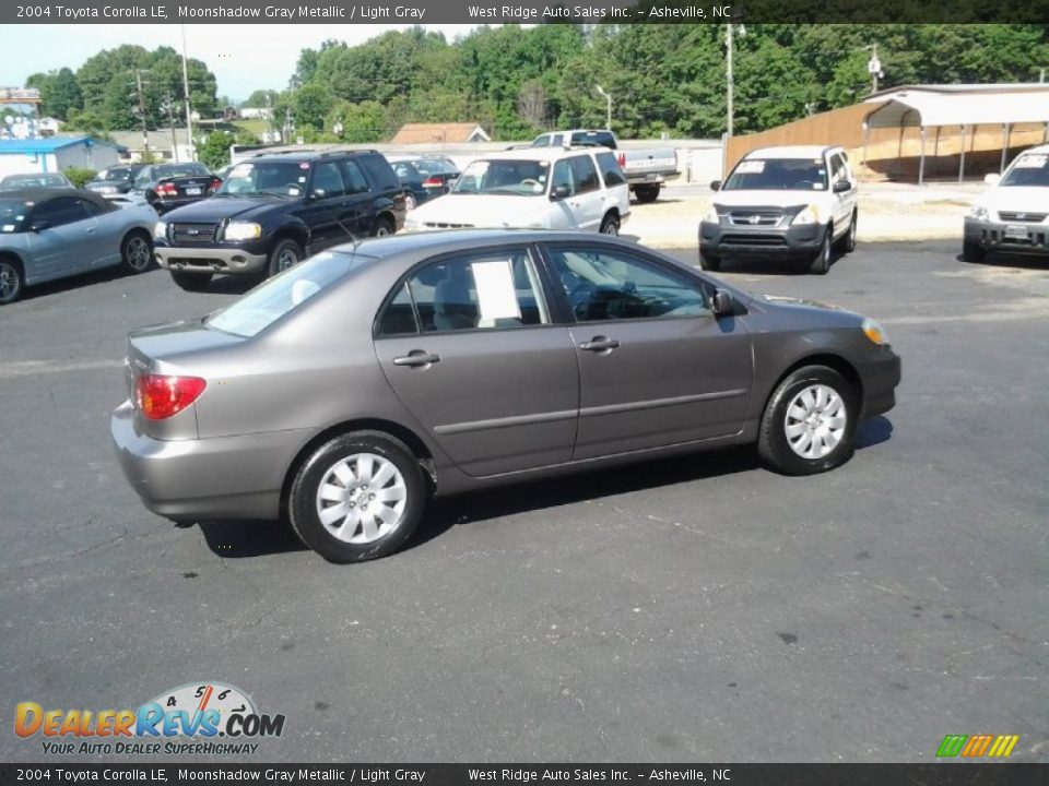 2004 Toyota Corolla LE Moonshadow Gray Metallic / Light Gray Photo #5