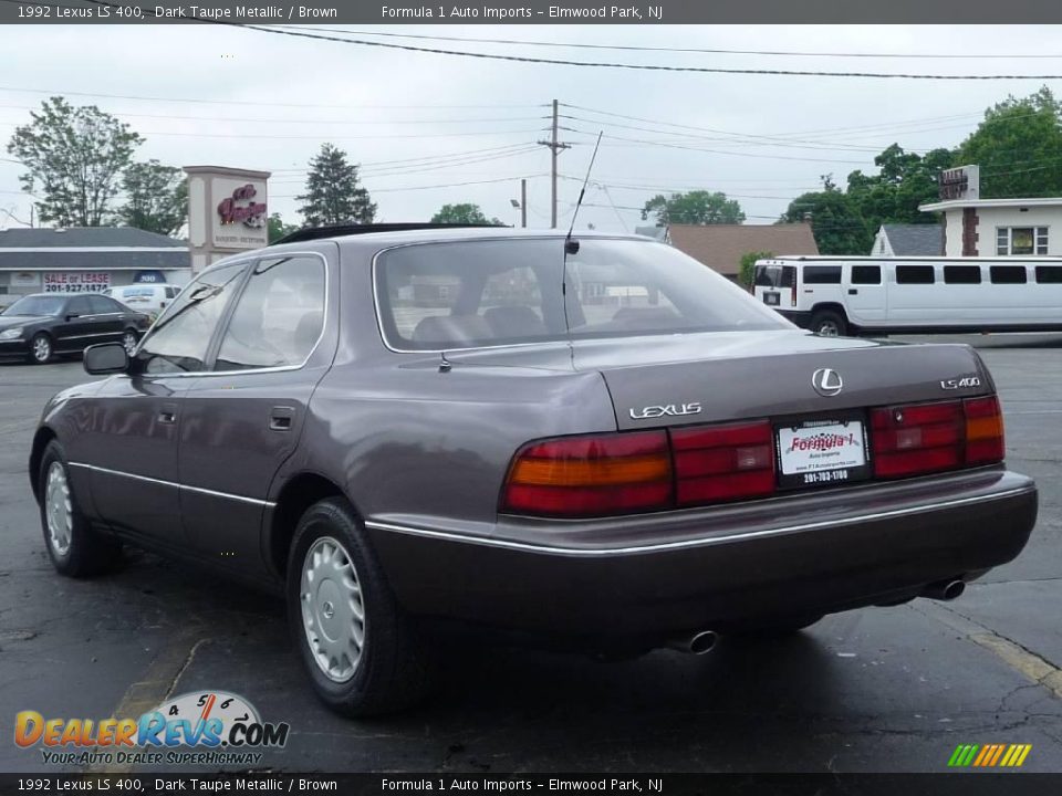 1992 Lexus LS 400 Dark Taupe Metallic / Brown Photo #4