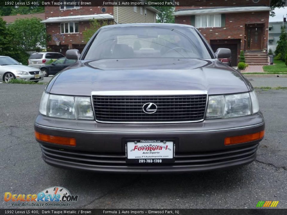1992 Lexus LS 400 Dark Taupe Metallic / Brown Photo #9