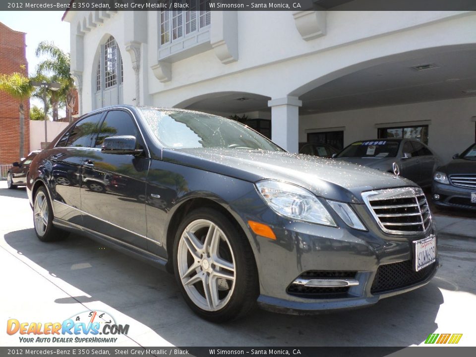 2012 Mercedes-Benz E 350 Sedan Steel Grey Metallic / Black Photo #1