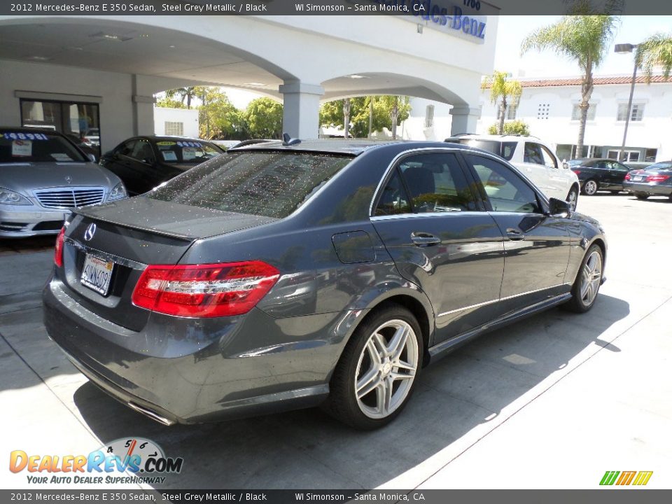 2012 Mercedes-Benz E 350 Sedan Steel Grey Metallic / Black Photo #2