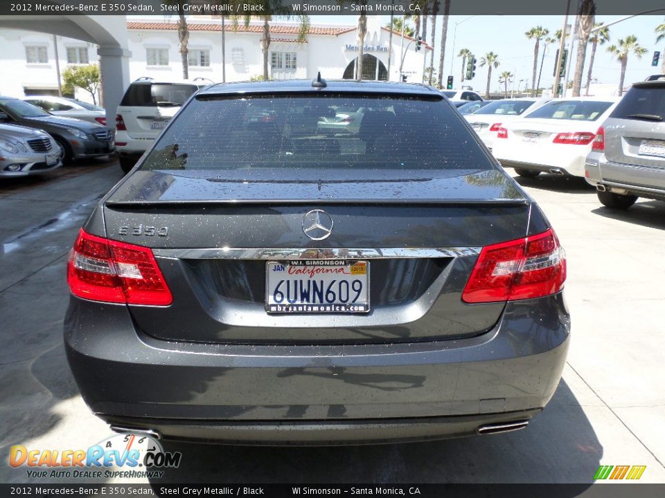 2012 Mercedes-Benz E 350 Sedan Steel Grey Metallic / Black Photo #3