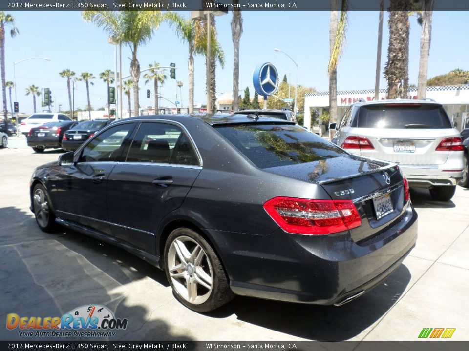 2012 Mercedes-Benz E 350 Sedan Steel Grey Metallic / Black Photo #4