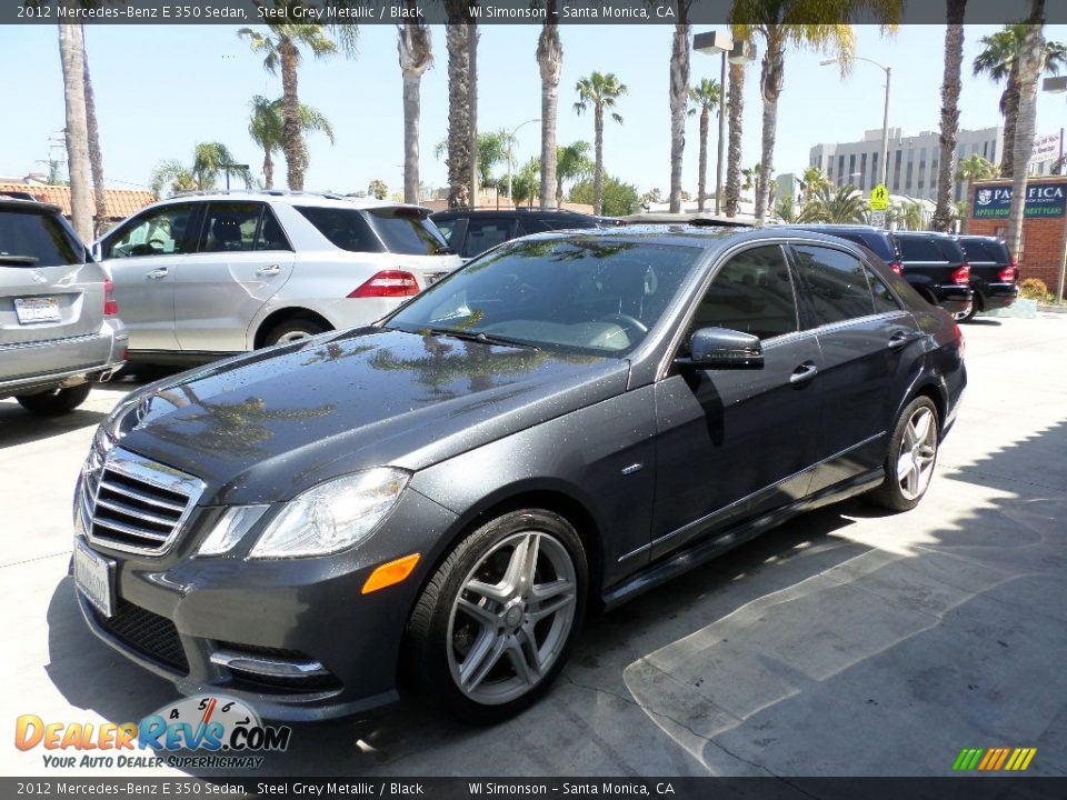 2012 Mercedes-Benz E 350 Sedan Steel Grey Metallic / Black Photo #5