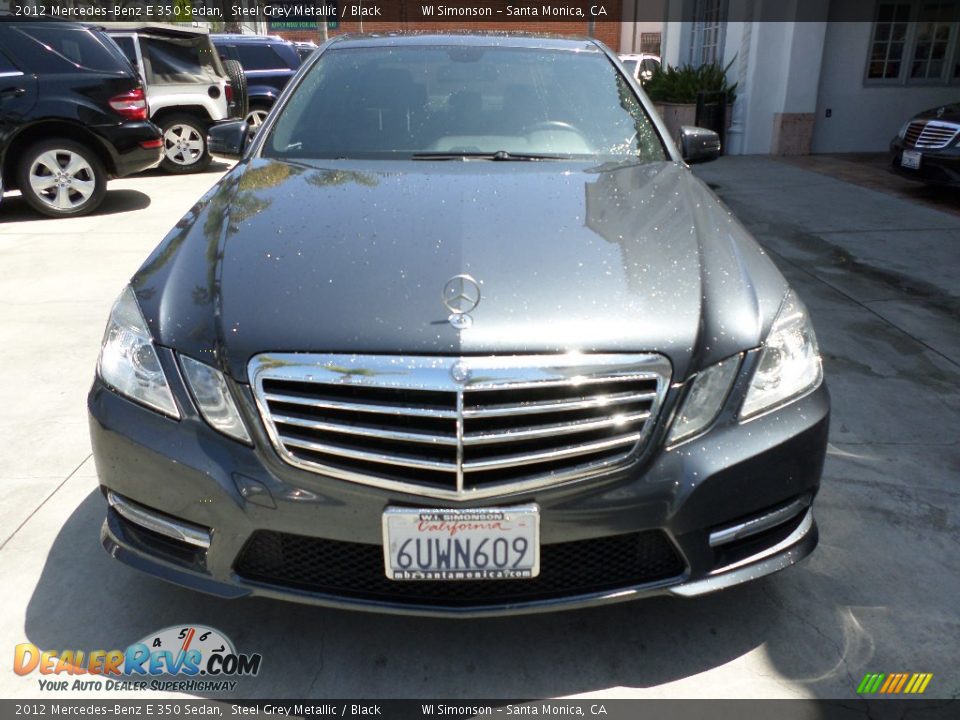 2012 Mercedes-Benz E 350 Sedan Steel Grey Metallic / Black Photo #6