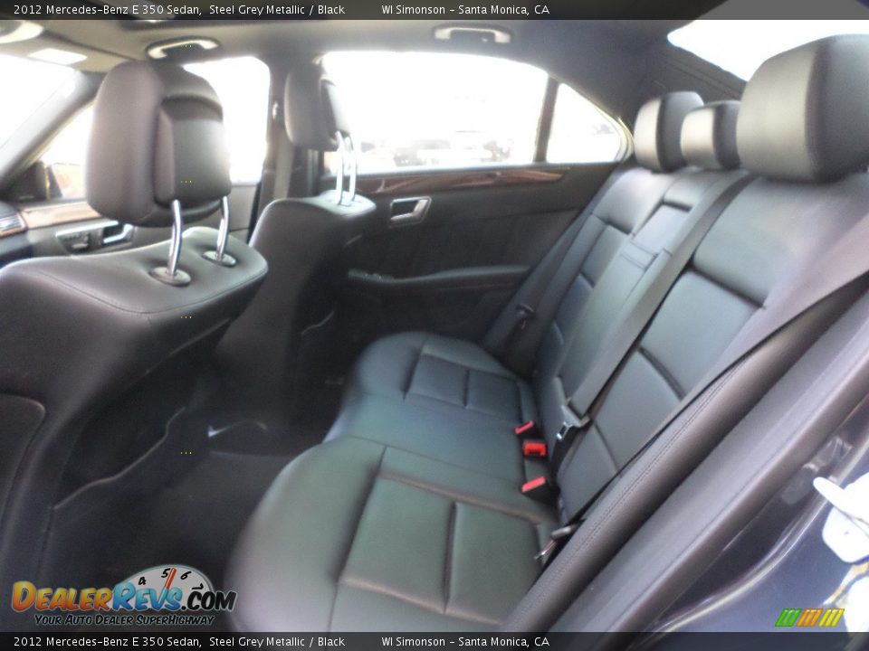 2012 Mercedes-Benz E 350 Sedan Steel Grey Metallic / Black Photo #20