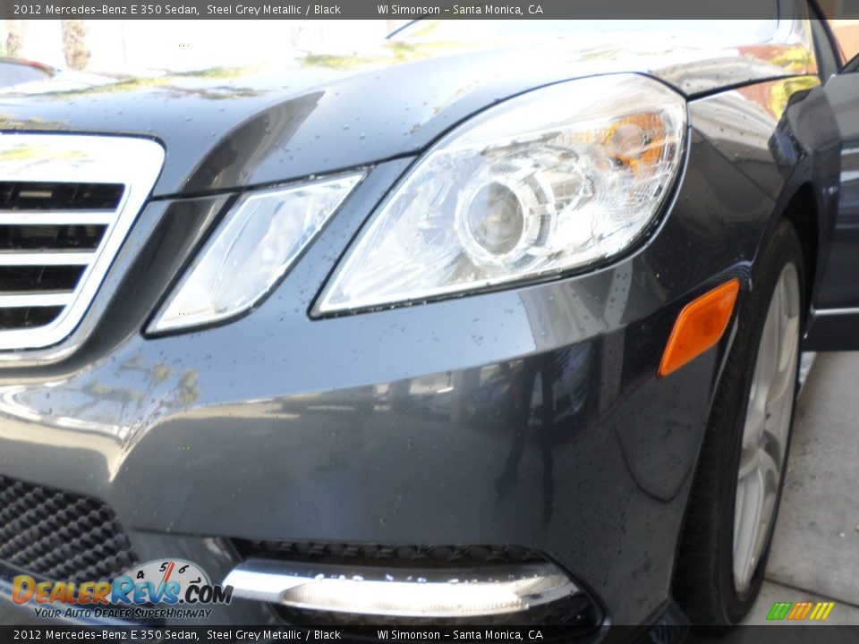 2012 Mercedes-Benz E 350 Sedan Steel Grey Metallic / Black Photo #23