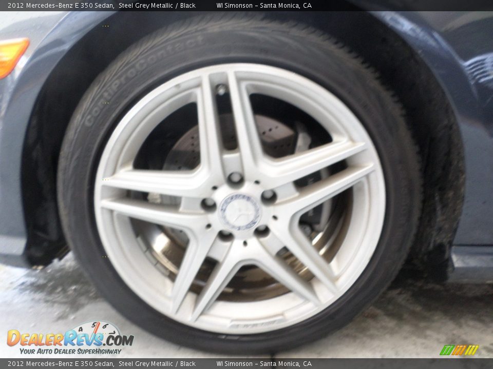 2012 Mercedes-Benz E 350 Sedan Steel Grey Metallic / Black Photo #24