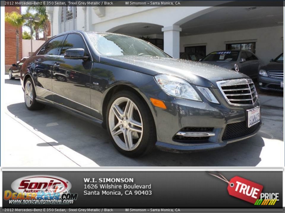 2012 Mercedes-Benz E 350 Sedan Steel Grey Metallic / Black Photo #26