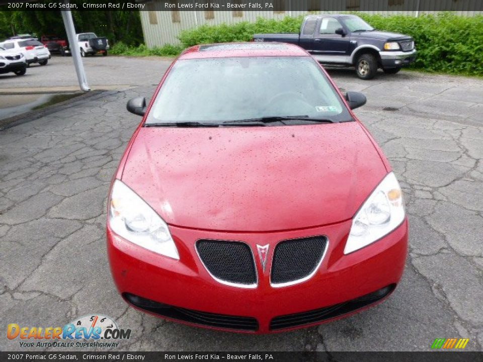 2007 Pontiac G6 Sedan Crimson Red / Ebony Photo #3