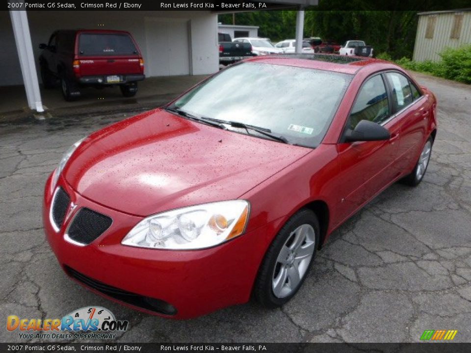 2007 Pontiac G6 Sedan Crimson Red / Ebony Photo #4