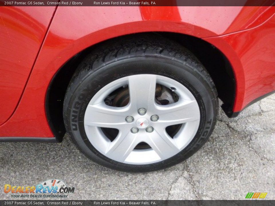 2007 Pontiac G6 Sedan Crimson Red / Ebony Photo #9