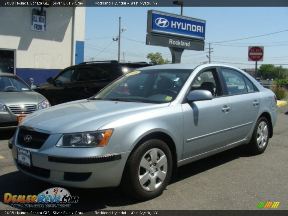 2008 Hyundai Sonata GLS Silver Blue / Gray Photo #1