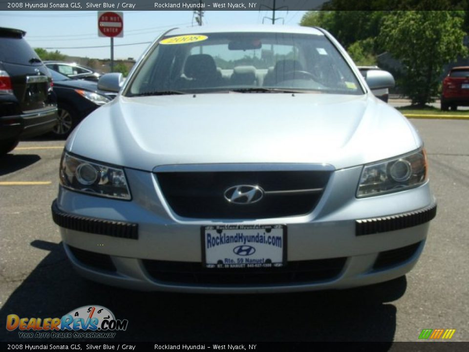 2008 Hyundai Sonata GLS Silver Blue / Gray Photo #2