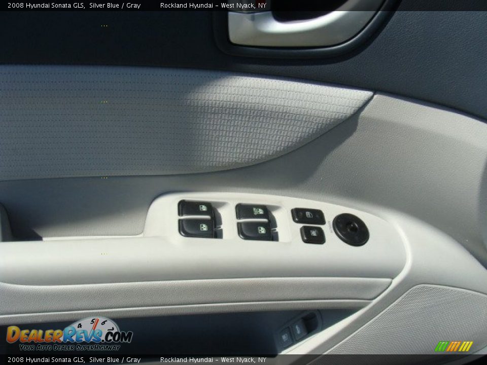 2008 Hyundai Sonata GLS Silver Blue / Gray Photo #8