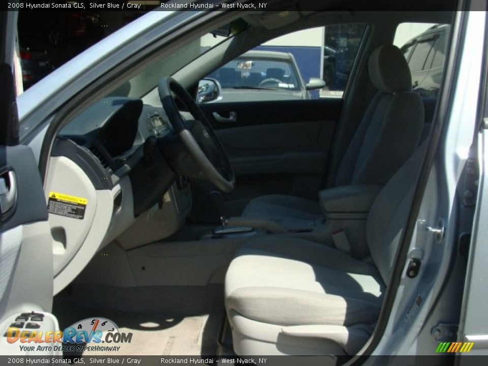 2008 Hyundai Sonata GLS Silver Blue / Gray Photo #10