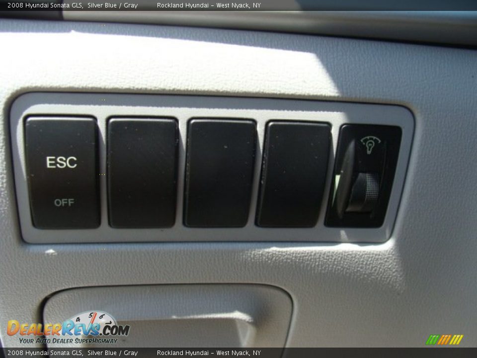 2008 Hyundai Sonata GLS Silver Blue / Gray Photo #12