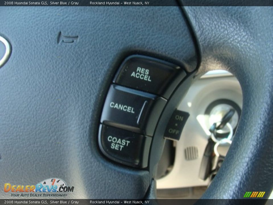 2008 Hyundai Sonata GLS Silver Blue / Gray Photo #14
