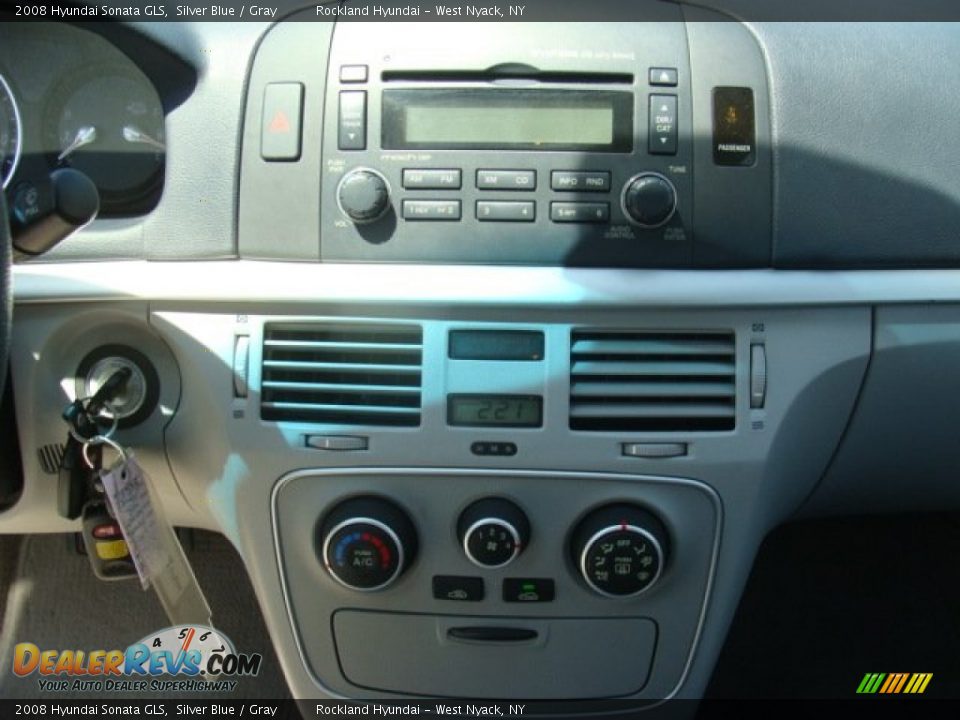 2008 Hyundai Sonata GLS Silver Blue / Gray Photo #16