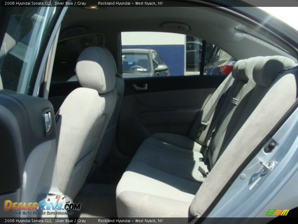 2008 Hyundai Sonata GLS Silver Blue / Gray Photo #18