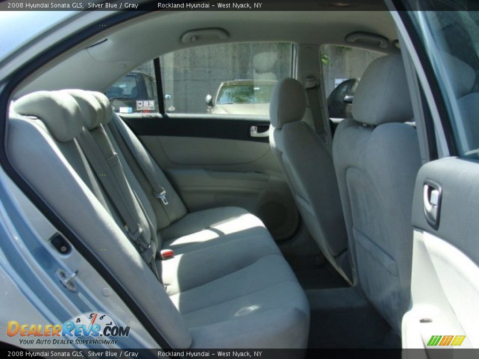 2008 Hyundai Sonata GLS Silver Blue / Gray Photo #21