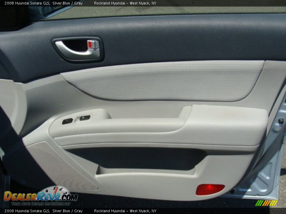 2008 Hyundai Sonata GLS Silver Blue / Gray Photo #22
