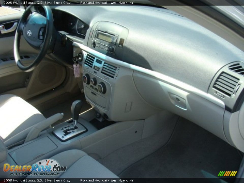 2008 Hyundai Sonata GLS Silver Blue / Gray Photo #23